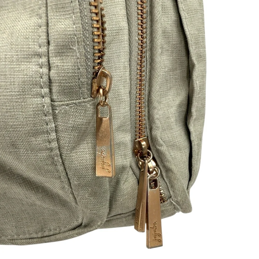 Jujube Be Prepared Diaper Bag Gray Gold Hardware Large Capacity Travel Tote